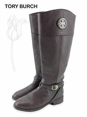 Tory Burch Teresa Riding Boots – Coconut NWOT